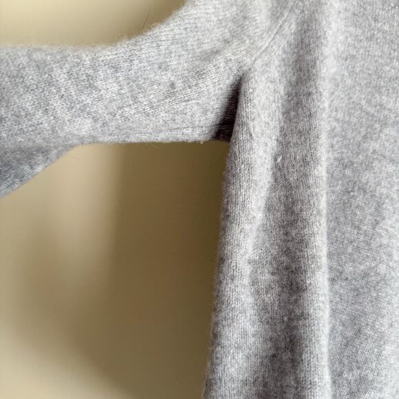 J. Crew Grey Wooly Holly Crewneck Sweater Large - Picture 2 of 7